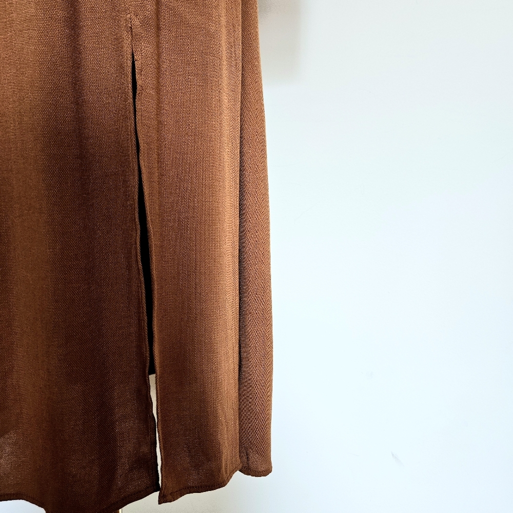 ZARA Midi Dress with Shoulder Details - Picture 9 of 13